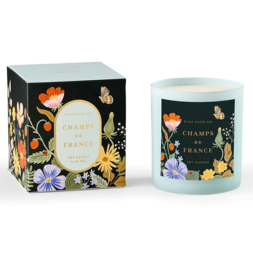 ❤️BUY 5 GET 3 FREE Rifle Paper CO. CHAMPS de FRANCE Soy Candle, 9.5 oz